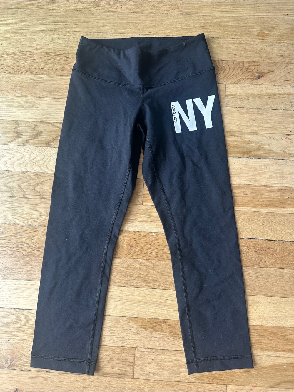 Lululemon Soul Cycle Leggings with NY Graphic